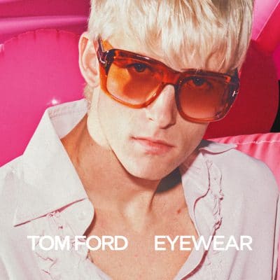 Opvallende, vierkante bril van Tom Ford